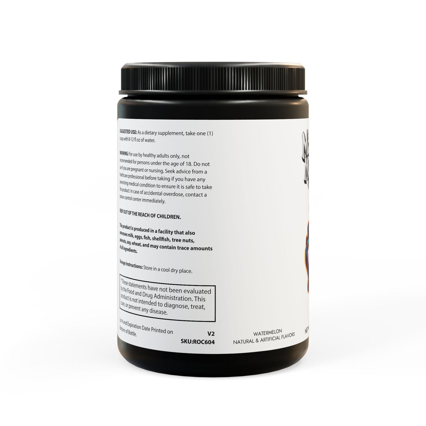 Monkey muscle BCAA Supplement, Watermelon (325g, 11.46oz, 45 servings)