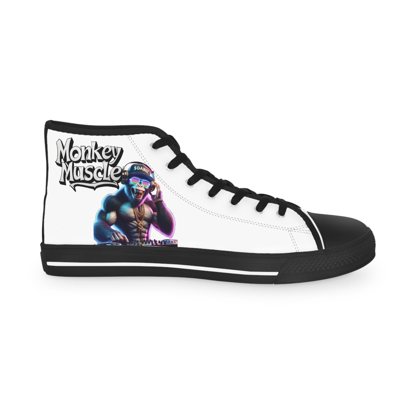 Stylish Men's High Top Sneakers with Graphic Design | Perfect for Streetwear Enthusiasts
