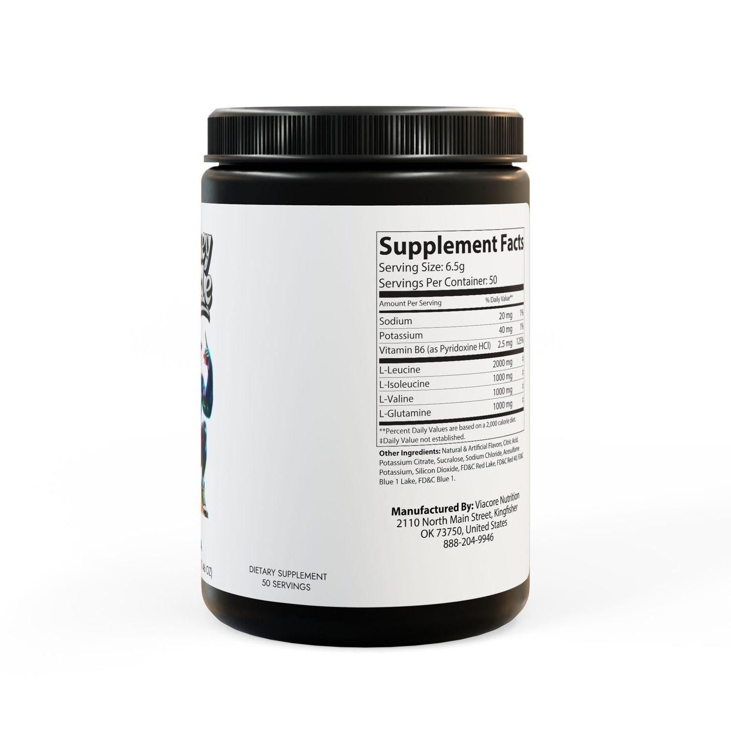 Monkey muscle BCAA Supplement, Grape (325g, 11.46oz, 50 servings)