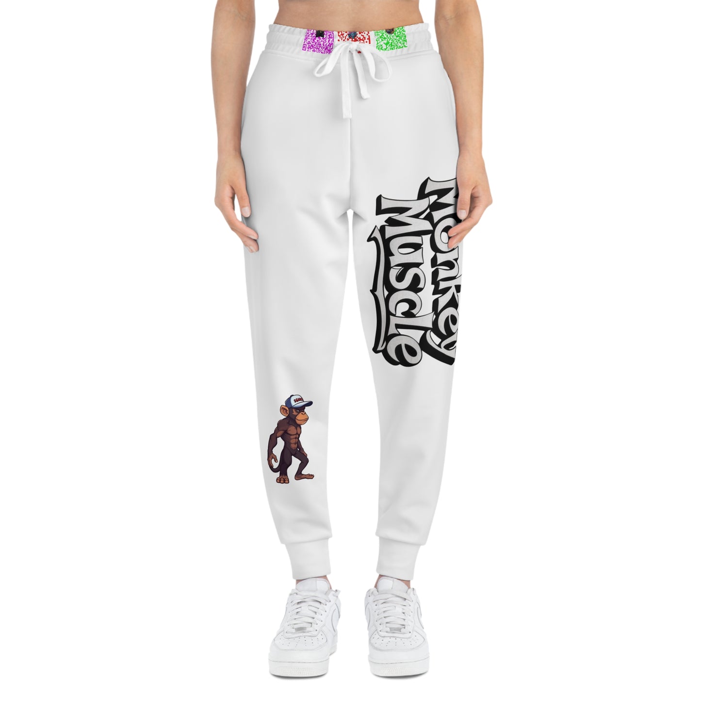 Monkey Muscle Athletic Joggers - Playful Comfort for Fitness Enthusiasts