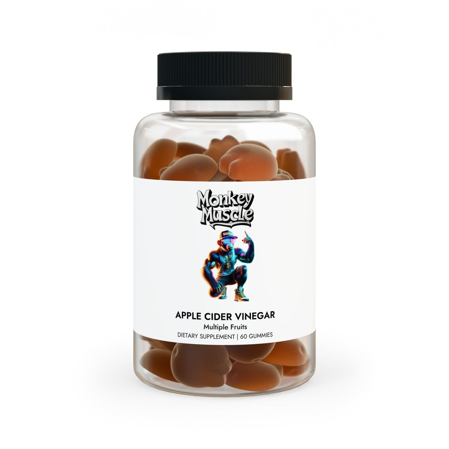 Monkey muscle Apple Cider Vinegar Gummies (60 Gummies)