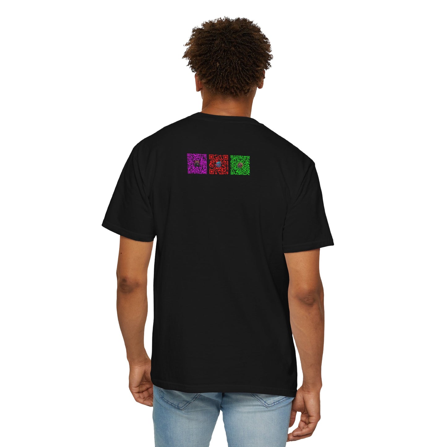 Monkey Muscle QR Unisex Garment-Dyed T-shirt