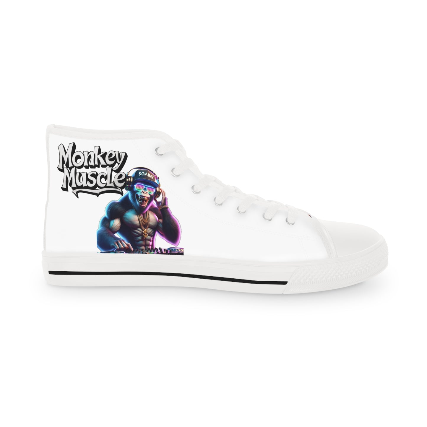 Stylish Men's High Top Sneakers with Graphic Design | Perfect for Streetwear Enthusiasts