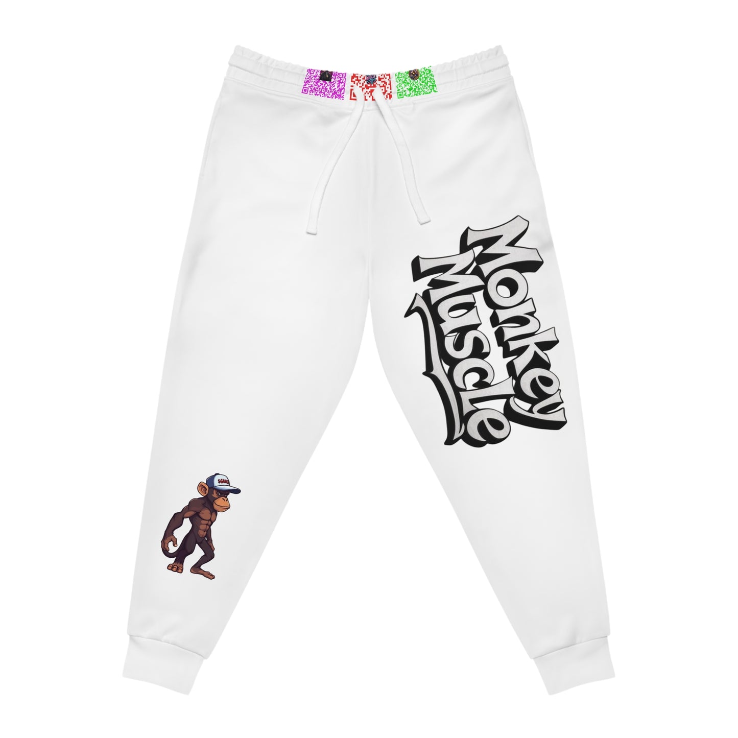 Monkey Muscle Athletic Joggers - Playful Comfort for Fitness Enthusiasts