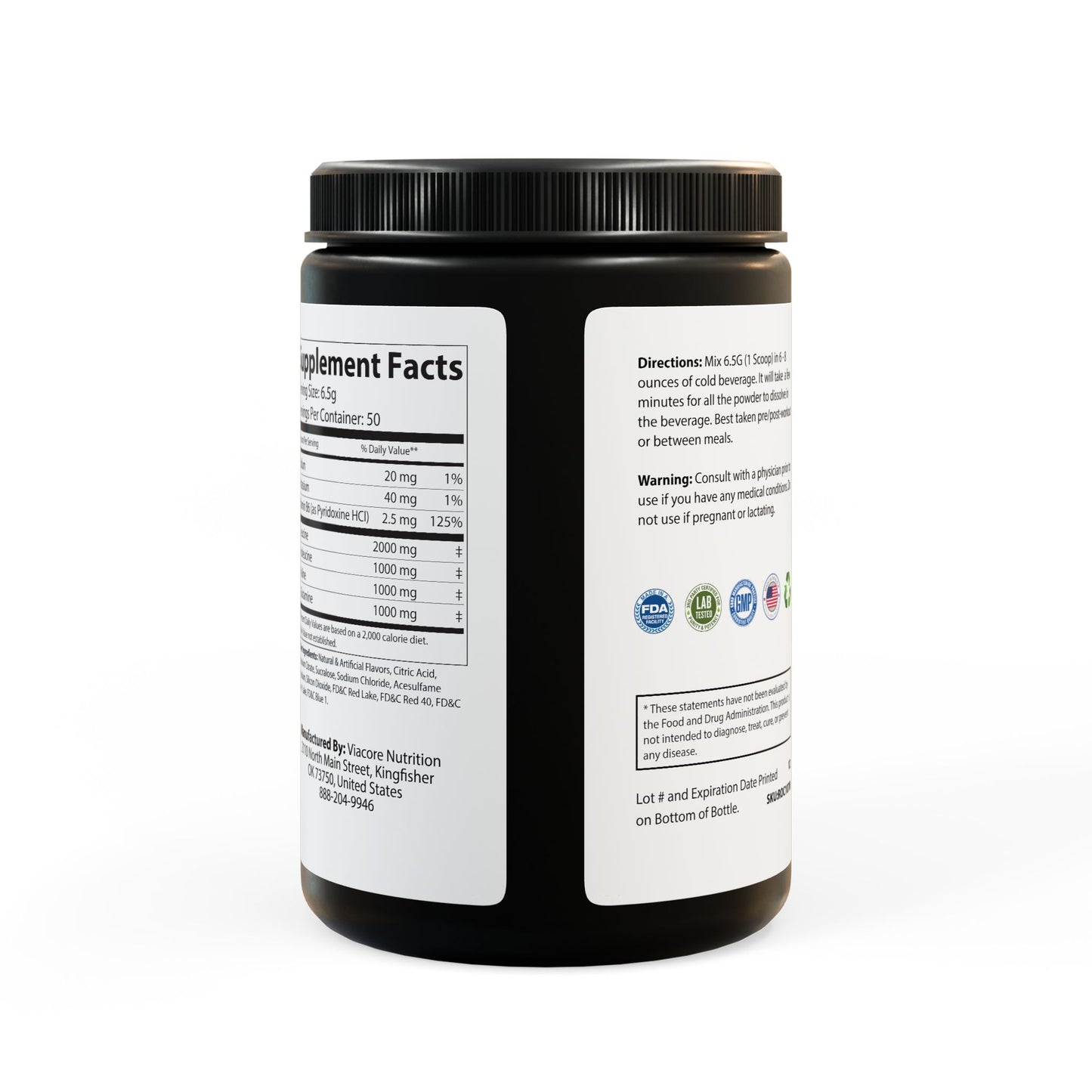Monkey muscle BCAA Supplement, Grape (325g, 11.46oz, 50 servings)