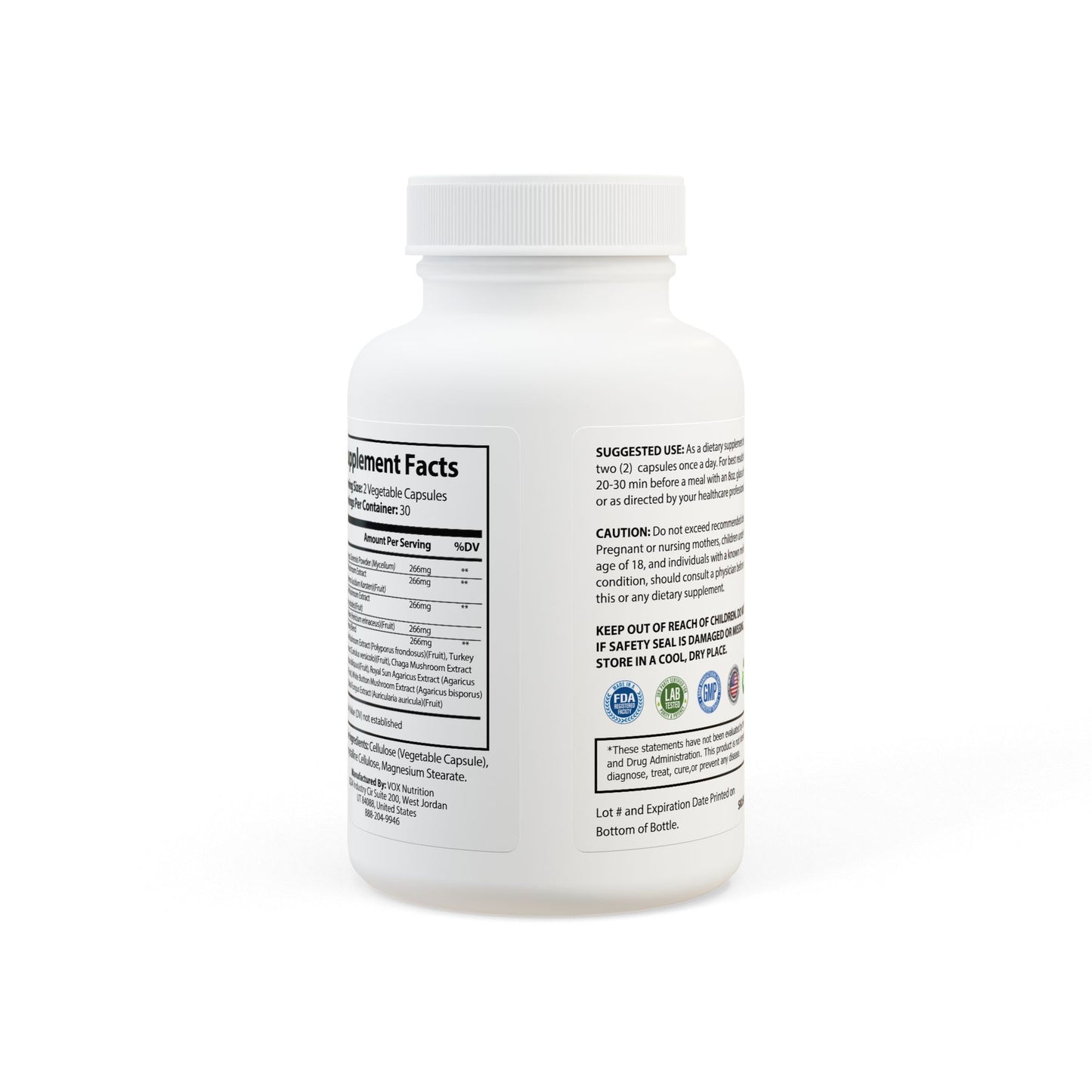 Monkey muscle Mushroom Blend Supplement (60 Capsules)