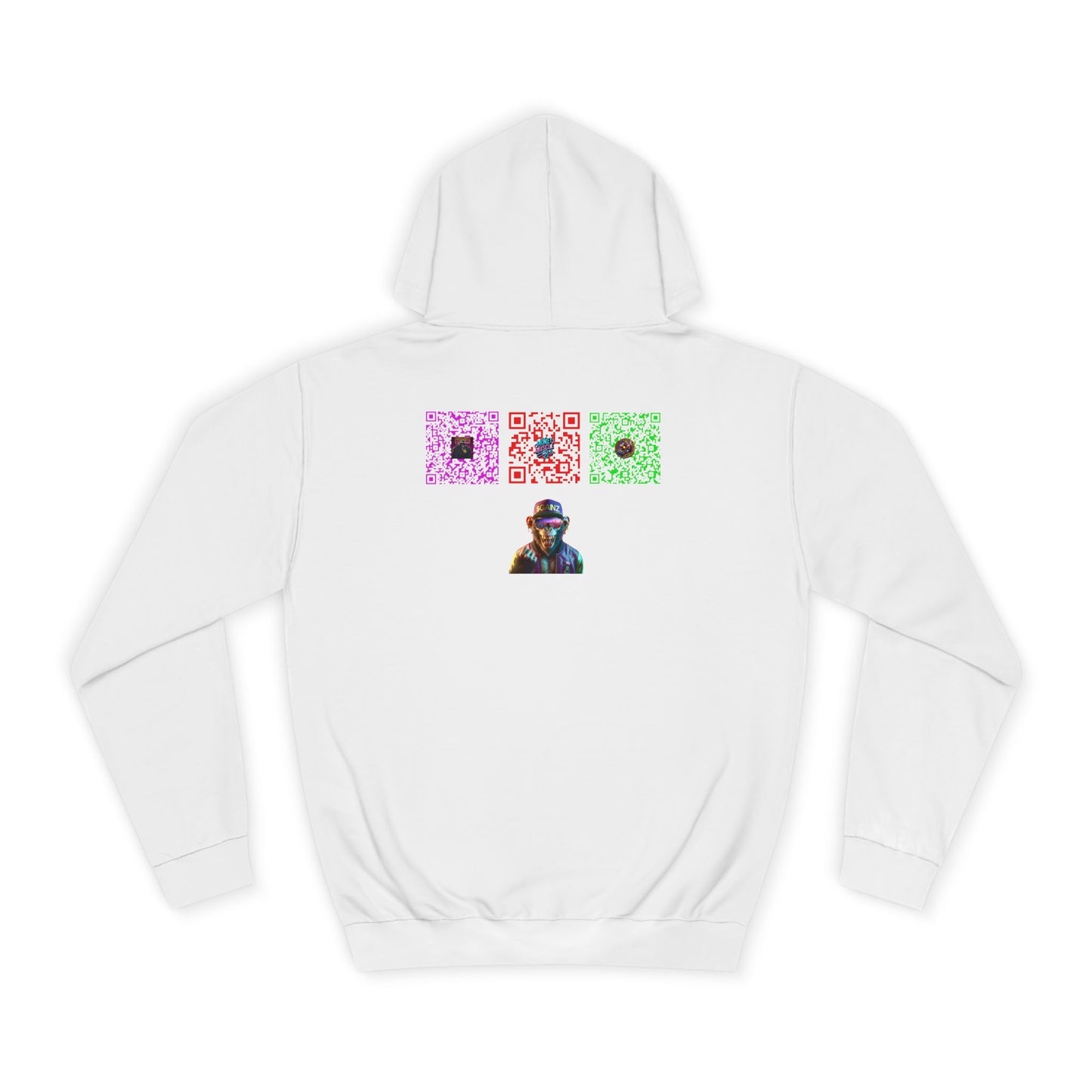 Monkey Muscle on The decks QR unisex college hoody