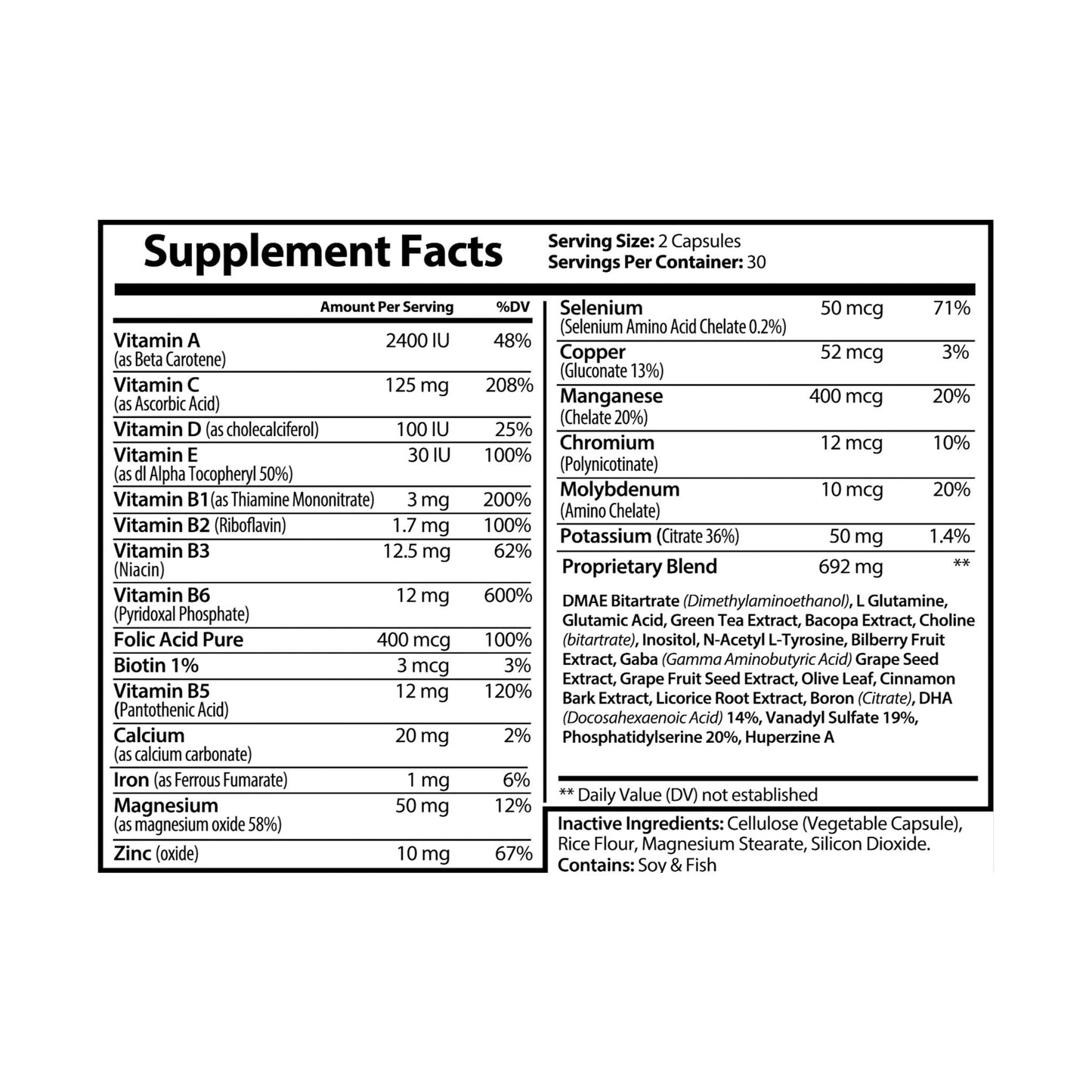 Monkey muscle Brain Support Complex Supplement (60 Capsules)