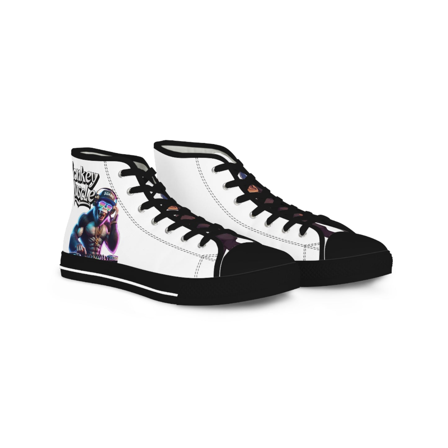 Stylish Men's High Top Sneakers with Graphic Design | Perfect for Streetwear Enthusiasts
