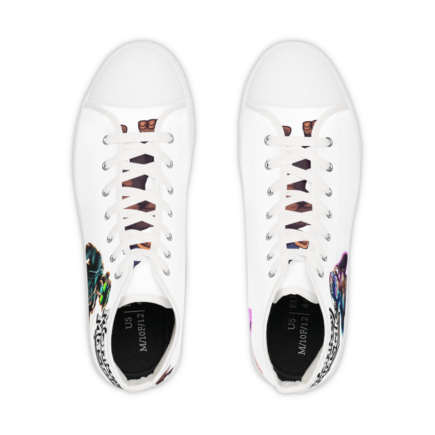 Stylish Men's High Top Sneakers with Graphic Design | Perfect for Streetwear Enthusiasts