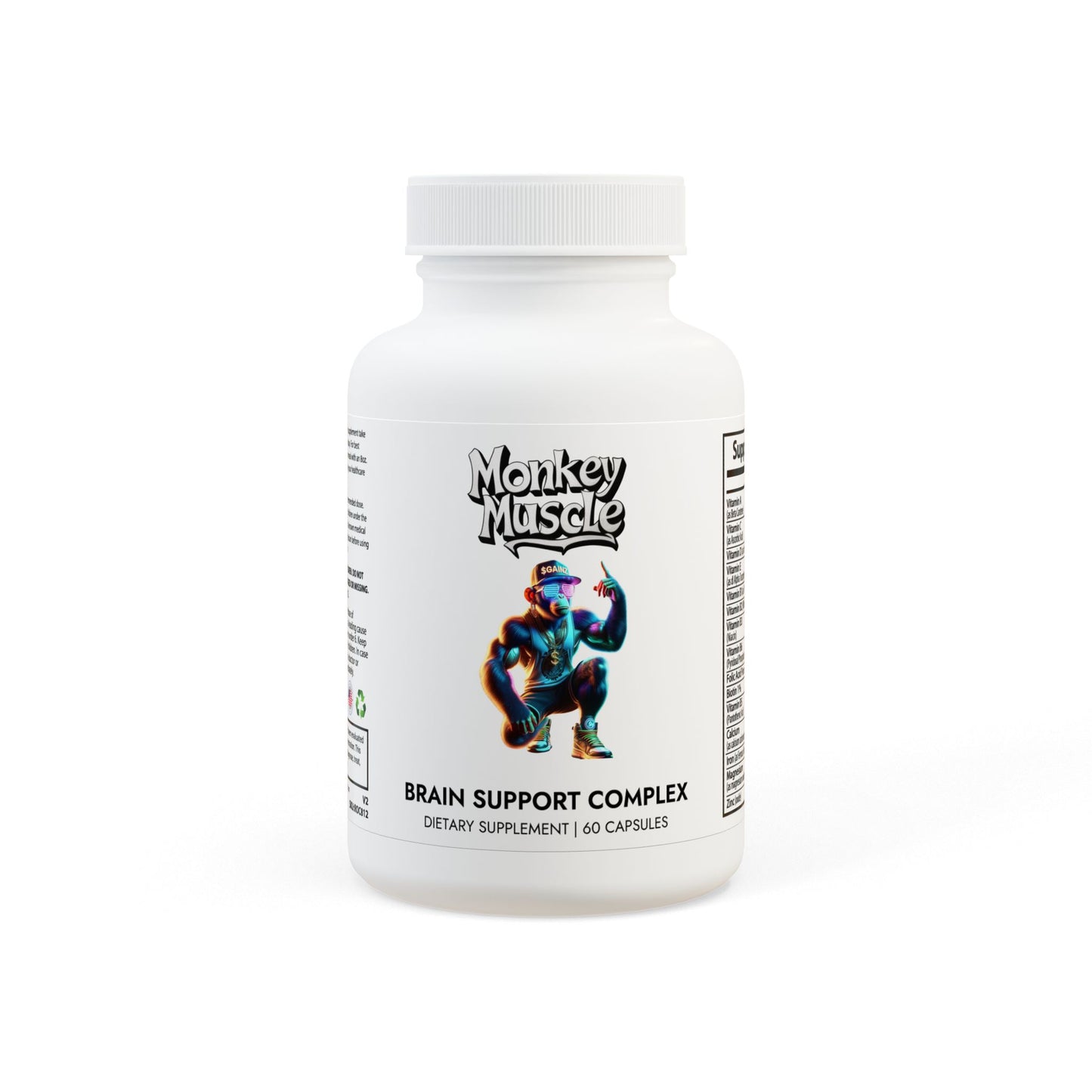 Monkey muscle Brain Support Complex Supplement (60 Capsules)