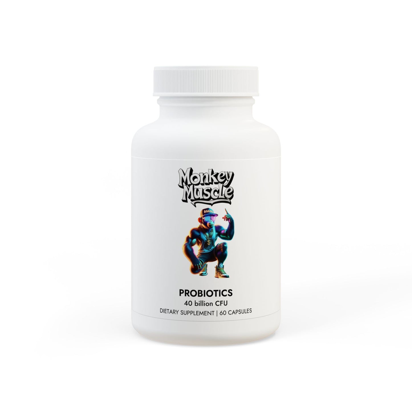 Monkey Muscle Probiotics Supplement (60 Capsules)