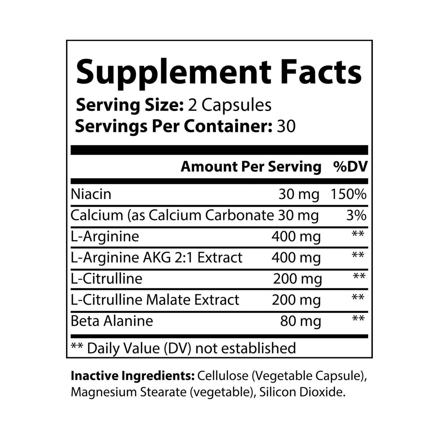 Monkey muscle L-Arginine Supplement (60 Capsules)