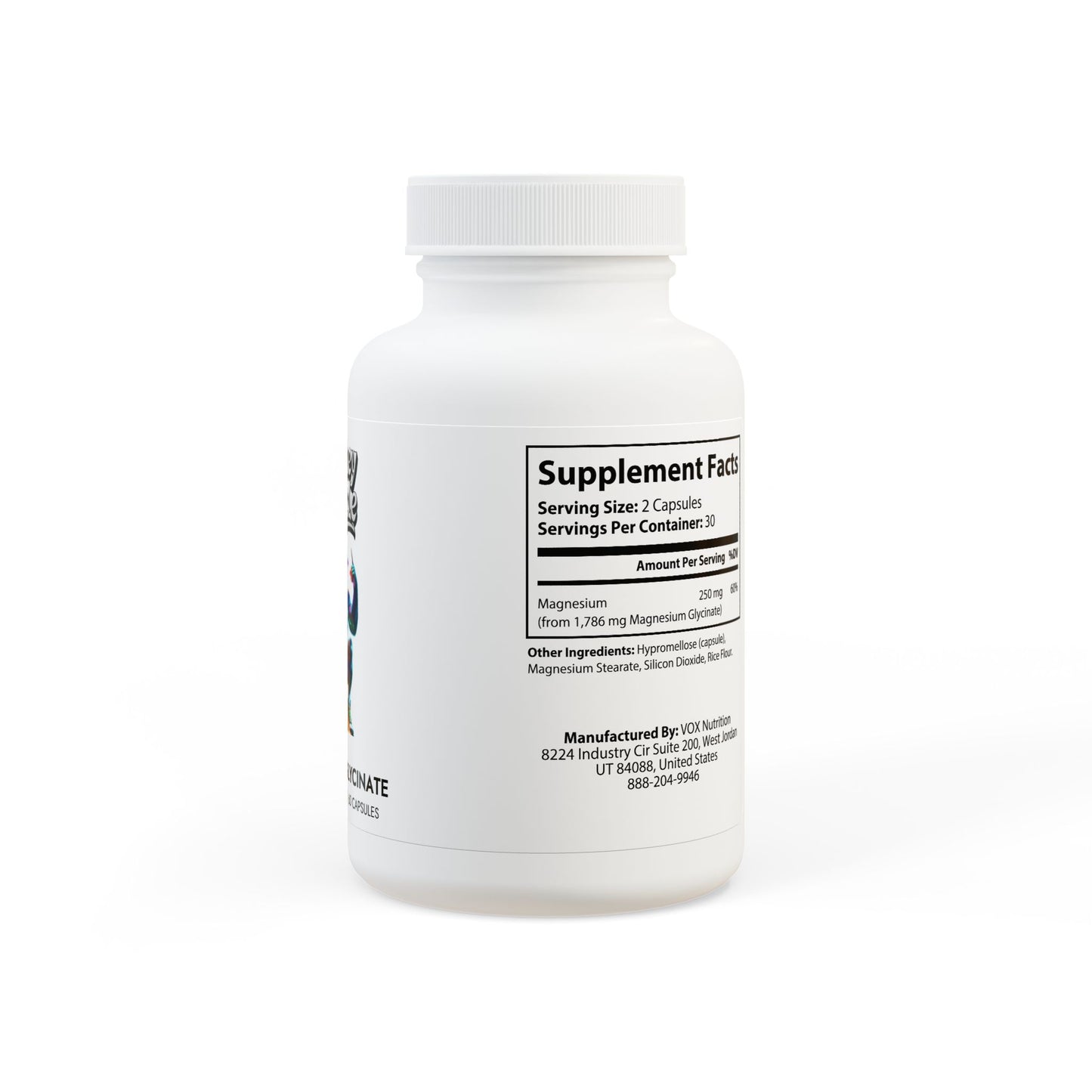 Monkey muscle Magnesium Glycinate Supplement (60 Capsules)