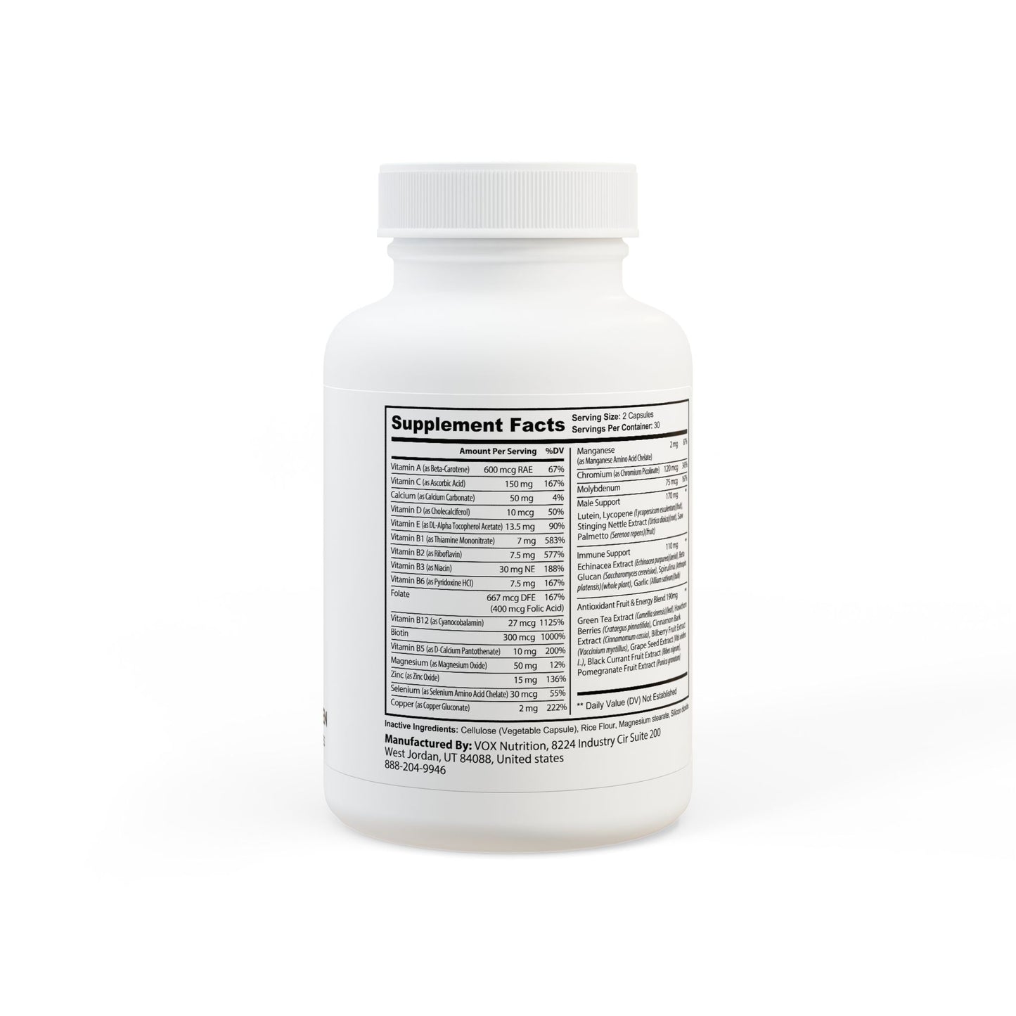 Monkey muscle Multivitamin for Men Supplement (60 Capsules)