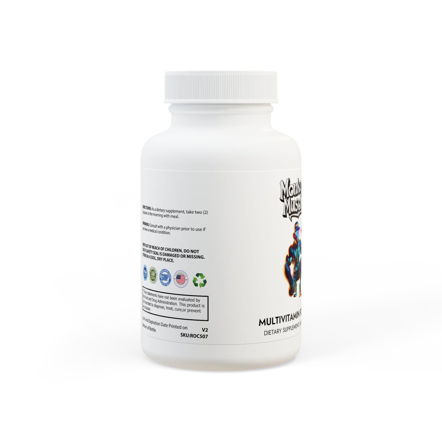 Monkey muscle Multivitamin for Men Supplement (60 Capsules)