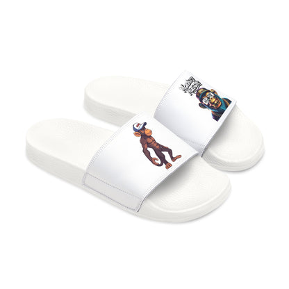 Monkey muscle Men's Graphic Sandals with Removable Straps - Fun Design for Casual Comfort