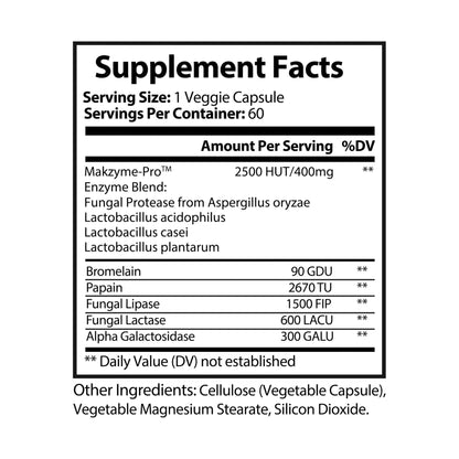 Monkey muscle -Digestive Enzyme Blend Supplement (60 Capsules)