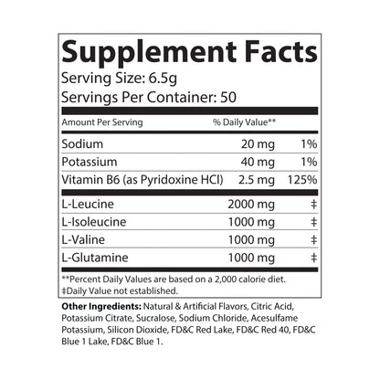 Monkey muscle BCAA Supplement, Grape (325g, 11.46oz, 50 servings)