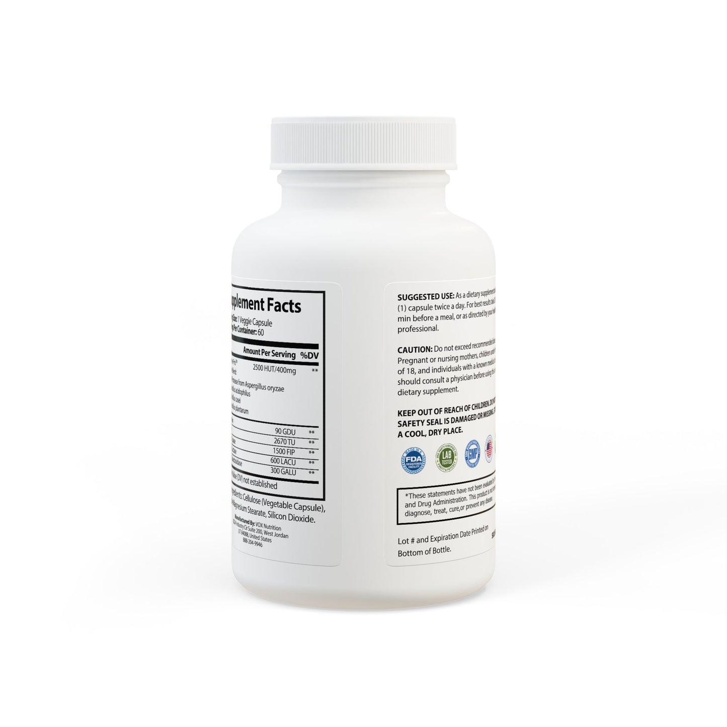 Monkey muscle -Digestive Enzyme Blend Supplement (60 Capsules)