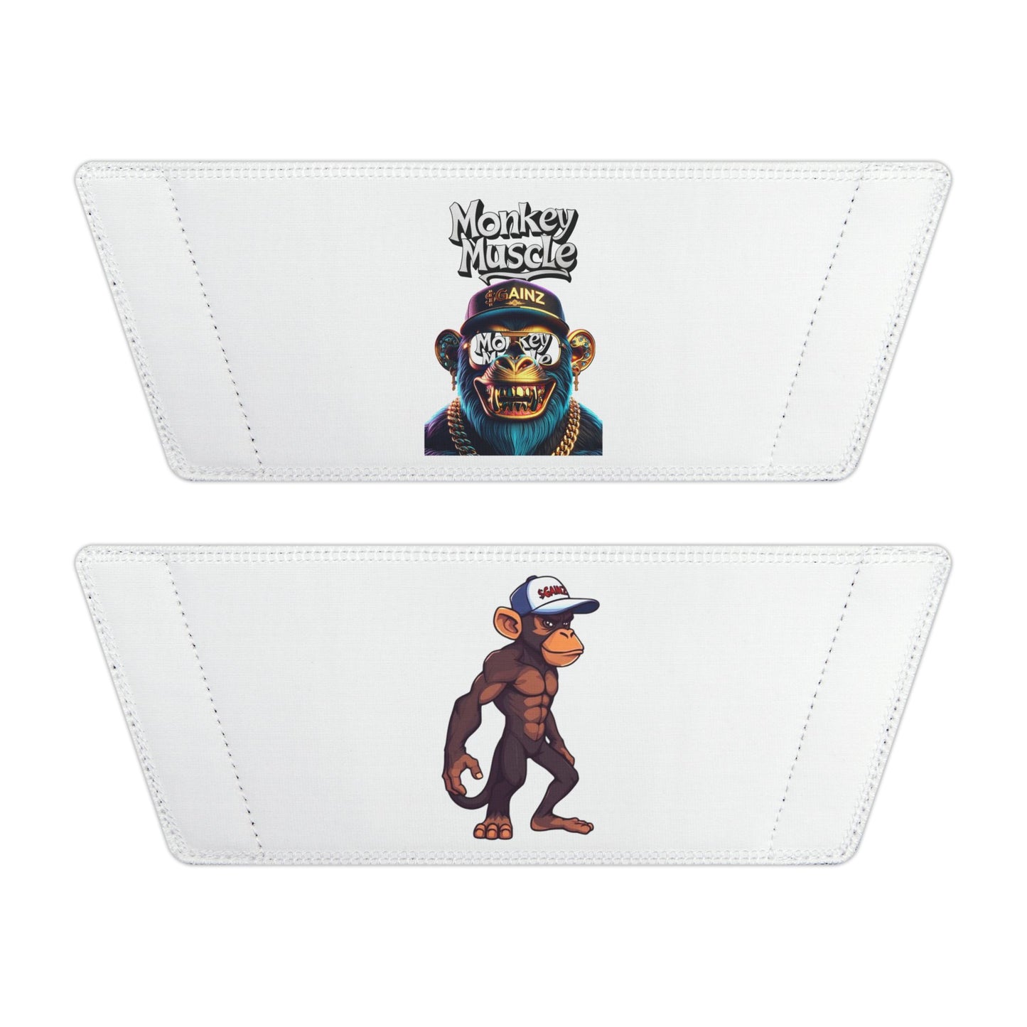 Monkey muscle Men's Graphic Sandals with Removable Straps - Fun Design for Casual Comfort