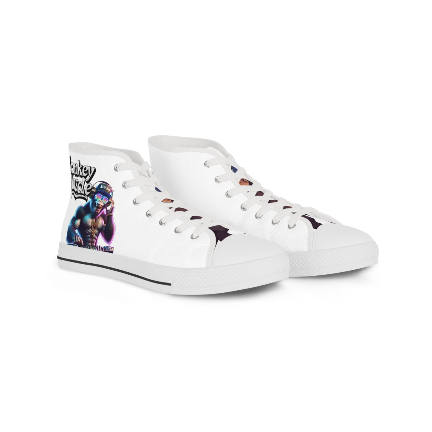 Stylish Men's High Top Sneakers with Graphic Design | Perfect for Streetwear Enthusiasts