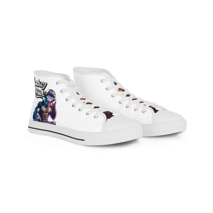 Stylish Men's High Top Sneakers with Graphic Design | Perfect for Streetwear Enthusiasts